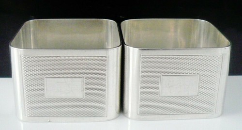 Pair square sterling silver - square,