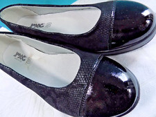 LADIES SHOES Italy Cabin Crew Soft Leather Suede Patent Size 5 VERA PELLE NEW