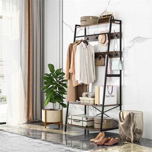 Industrial coat rack rail hall - coat,