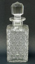Vintage Pressed Glass Decanter