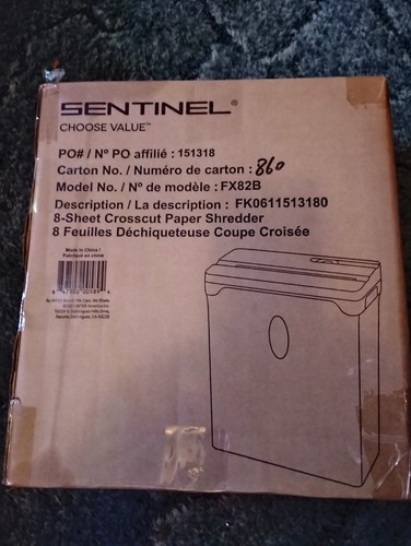 Sentinel sheet crosscut - sentinel,