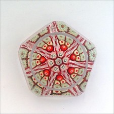 Vintage Strathearn LE PSF82 medium millefiori  glass paperweight