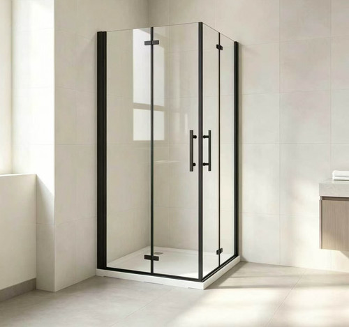 Black shower enclosure - black,
