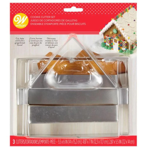 Gingerbread house cutter set - house,