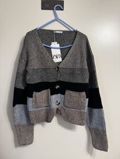 Zara Grey Black Blue Textured
