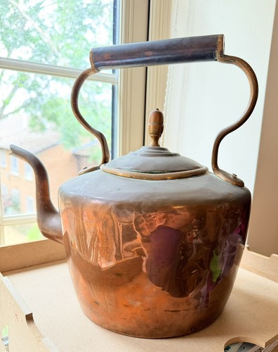 Vintage large copper - kettle,
