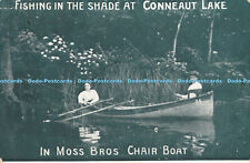 R441654 Fishing in the Shade at Conneaut Lake In Moss Bros Chair Boat