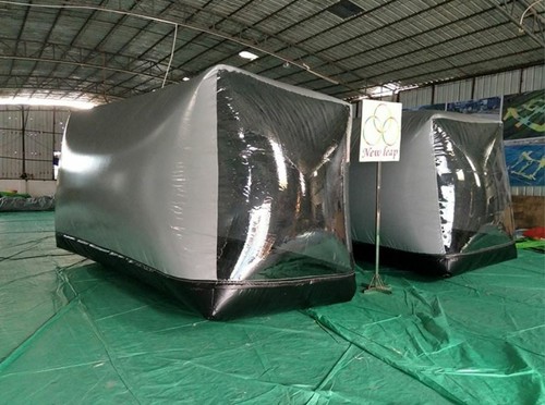 Inflatable car cover - cover, capsule