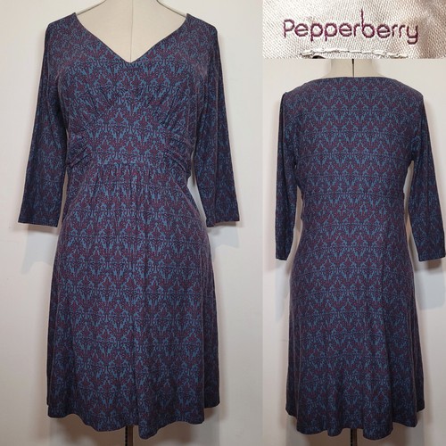Pepperberry jersey dress blue - dress,