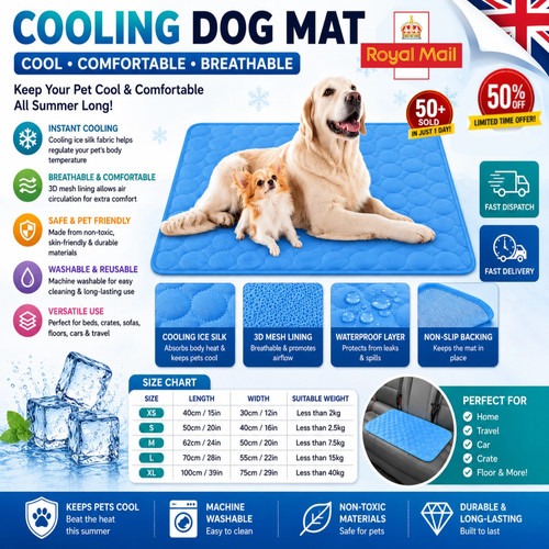 Large self cooling mat - xl,