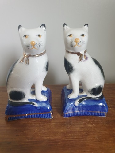 Staffordshire cats 19th - staffordshire,