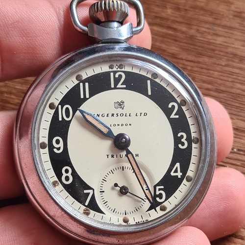 Vintage metal ingersoll pocket - vintage,