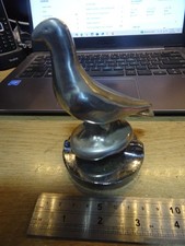 RACING PIGEON ? CAR MASCOT ON CHROME RADIATOR  CAP