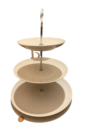 Tier cake stand ceramic - 3, stand.