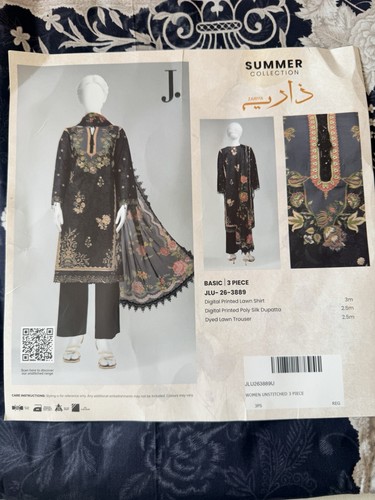 Junaid jamshed piece - 3, summer