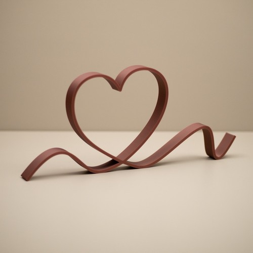 Heart ornament line art shelf - heart,