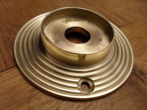 Antique style brass door knob - brass,