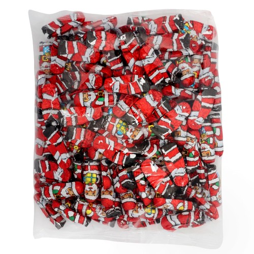 Solid milk chocolate santas - chocolate,