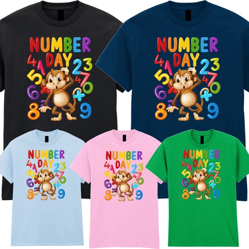Number day kids - t, school