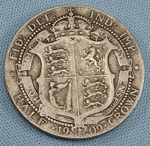 Genuine 1909 half - 1909, crown
