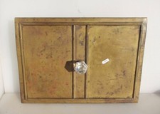 Antique Brass Hatch Door Vintage Old Victorian Oven? Cupboard Doors 12.5"x17.5"