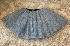 Elie Saab Junior Tulle Blue Floral Appliqué Skirt  Age 14 Women’s Small NEW