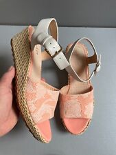 Clarks Kamara Sun light coral wedge sandals uk 5.5 eur 39