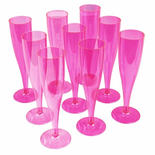 Pink champagne flutes - pink,