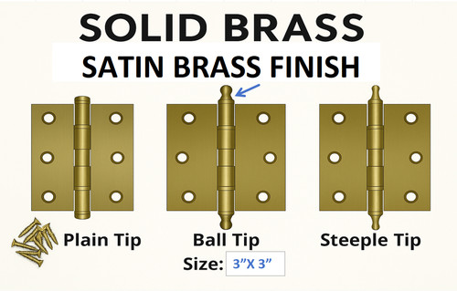 Solid brass ball - 3"x,