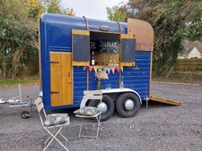Horse Box, Twin Rice, Mobile Bar Conversion, Royal Blue and Copper, Beautiful.