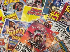 40x Vintage Circus Posters SMART Fossett HOFFMAN Robert’s RUSSELL Hopkins Gandy+