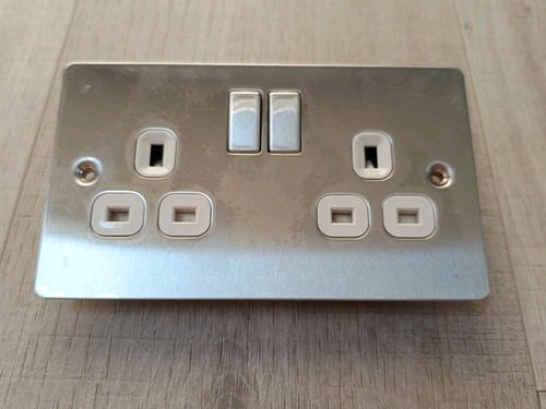 Lap 13a gang plug socket - 2-gang,