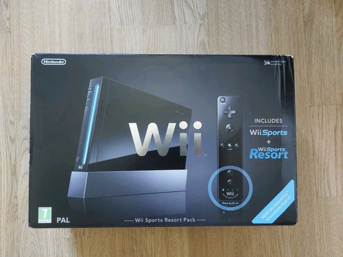 Nintendo wii black - black, console
