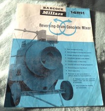 Vintage construction brochure Babcock Millars concrete mixers dated 1950