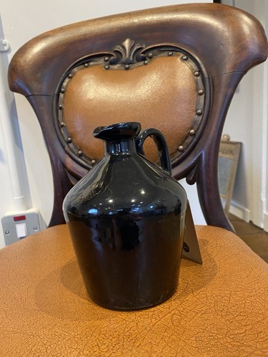 Black stoneware jug - , good