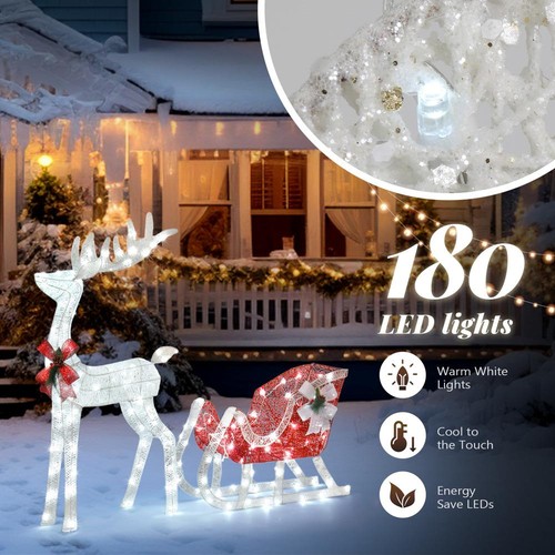 Reindeer santa s sleigh - &,