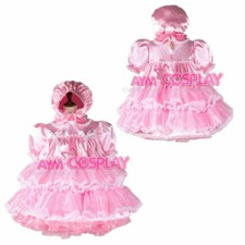 Sissy maid satin organza dress