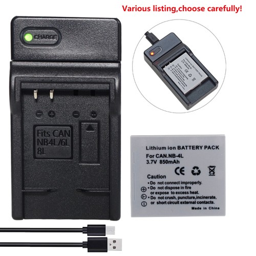 Battery charger for - nb-4l,