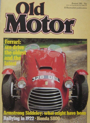 Old motor magazine august - old,