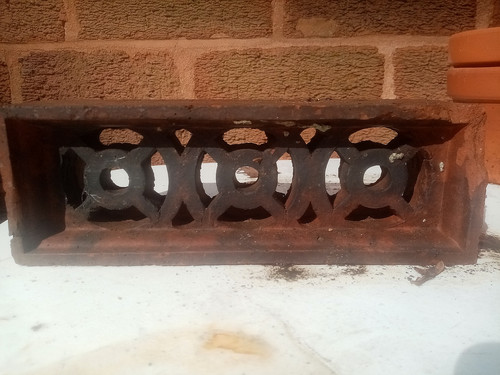 Antique brick air vent - antique, early