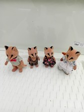  Sylvanian Families Figures renard fox x 4 mum dad brother sister 