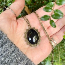 Small scrying mirror pendant - mirror,