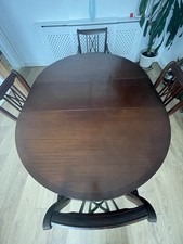 Beresford and Hicks Mahogany Extendable Dining Table claw feet with 4 Chairs