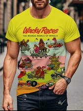 WACKY RACES CARTOON TEE SHIRT 2XL Brand New Without Tags
