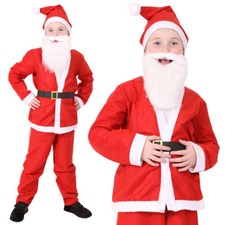 CHILDS SANTA COSTUME & BEARD