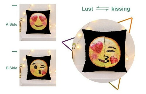 Emoji pillow case - smiley, face