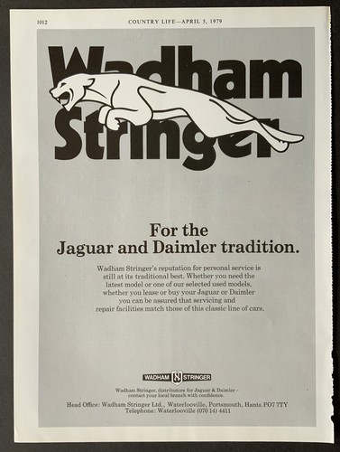 Wadham stringer jaguar - wadham,