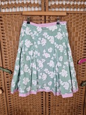 Joules UK 8 Green Pink Floral
