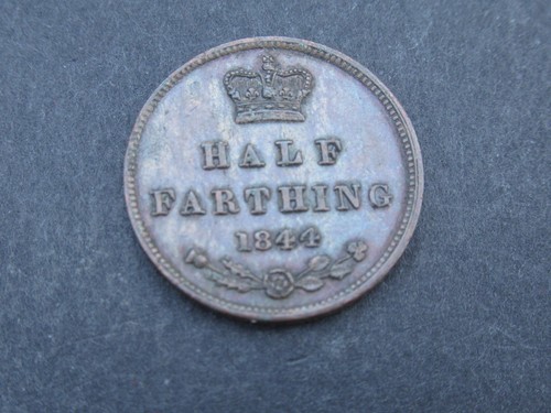 1844 half farthing great - farthing,