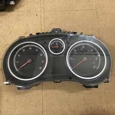 VAUXHALL CORSA D SPEEDO CLOCKS INSTRUMENT CLUSTER 13312054TZ WITH SECURITY CODE